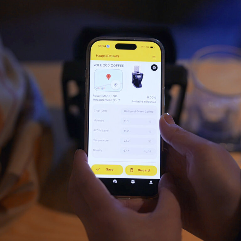 Wile 200 Coffee Wile Connect app result