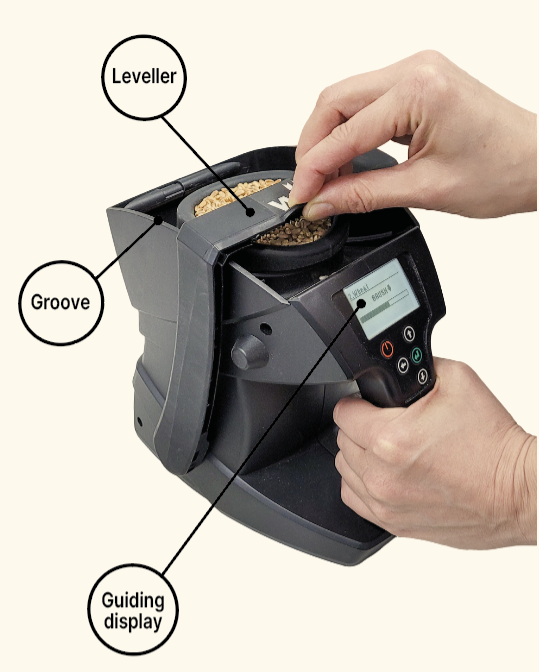 Wile 200 leveller, groove, display