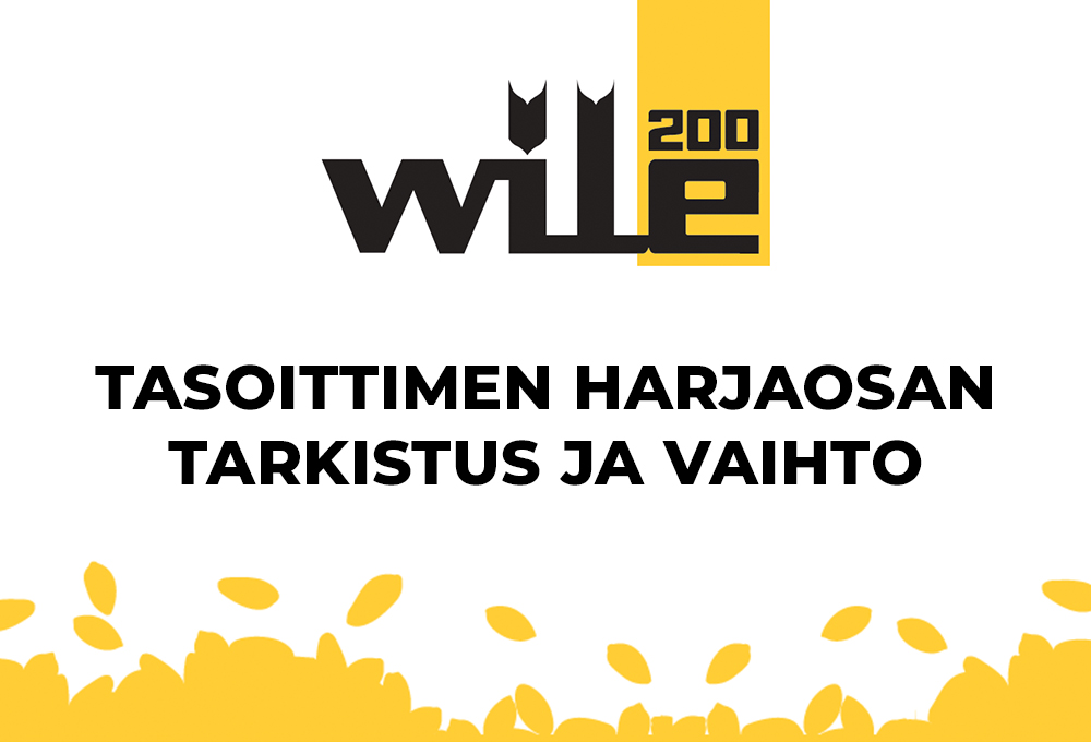 Wile 200 tasoittimen harjaosan vaihto-ohje