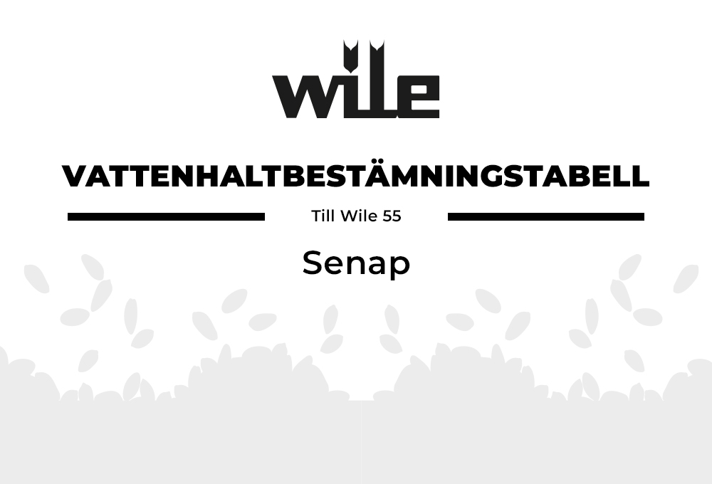 Wile kosteusmääritystaulukko sinappi artikkelikuva